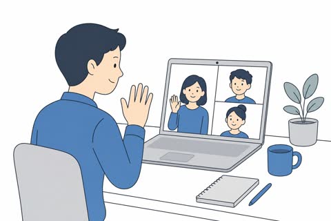 リモート会議する