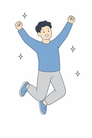 喜ぶ