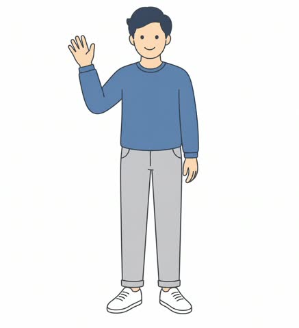 挨拶する