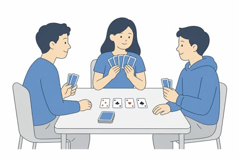 カードゲームする