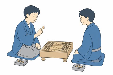 将棋を指す