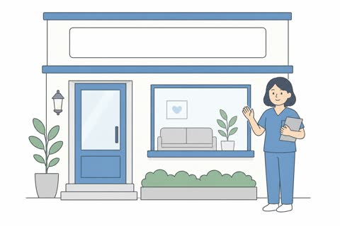 治療院の外観
