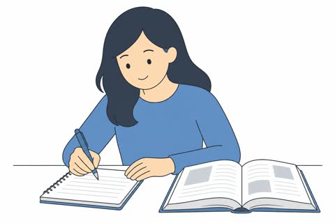 ノートをとる