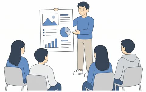 発表する（学校）