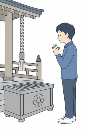 参拝する
