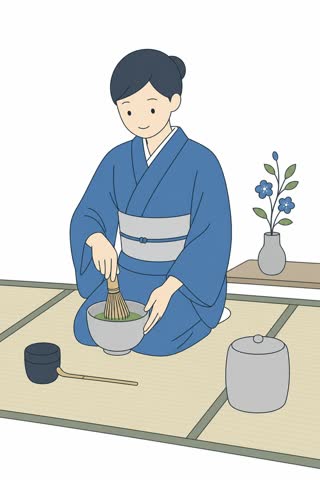 お茶を点てる
