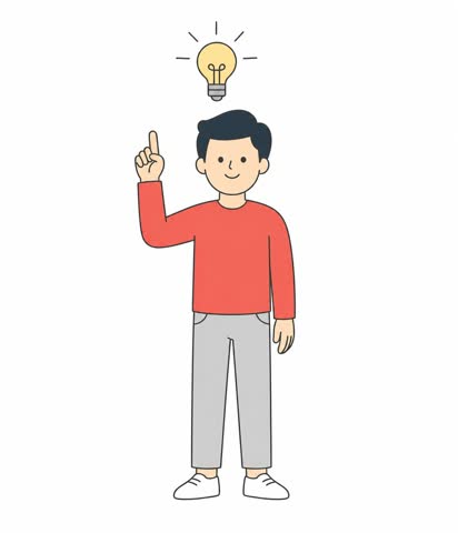 ひらめく