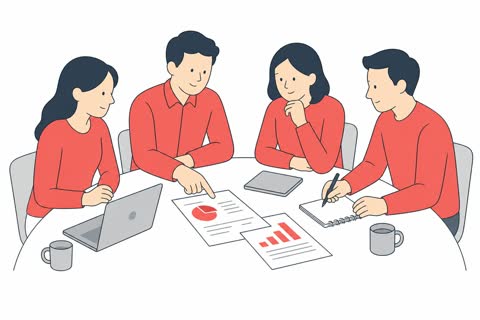 会議する