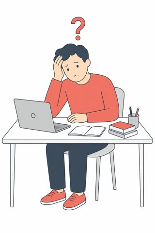 悩む
