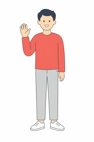 挨拶する