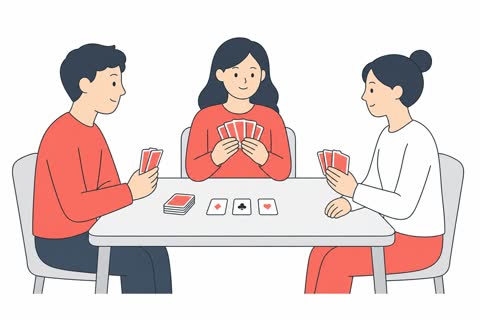 カードゲームする