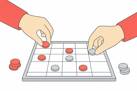 コマを置く