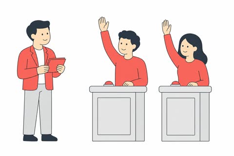 クイズ大会する