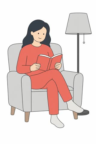 読書する