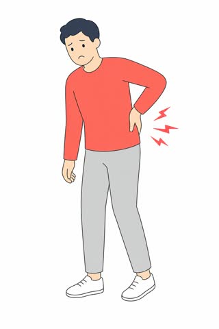 腰が痛い