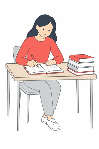 勉強する