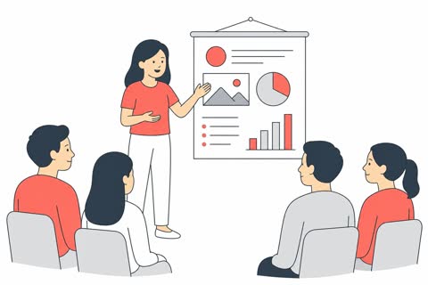 発表する（学校）