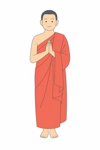 合掌する