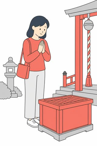 参拝する