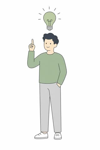 ひらめく