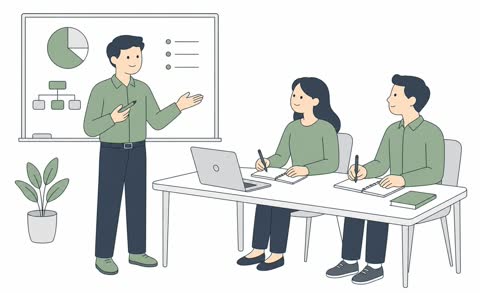 研修する