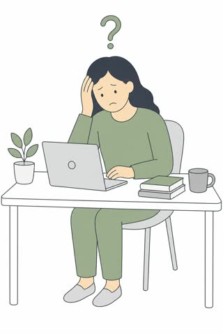 悩む