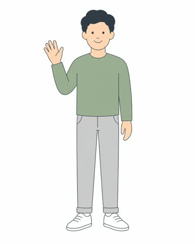 挨拶する
