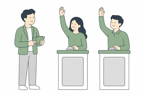 クイズ大会する