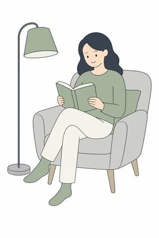 読書する