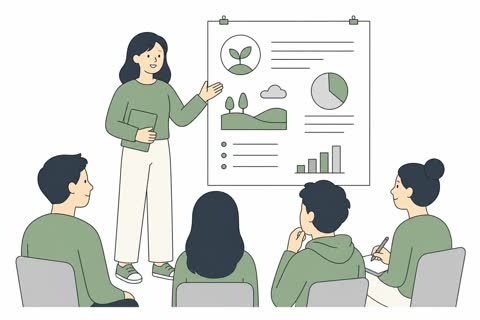 発表する（学校）