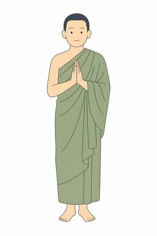 合掌する