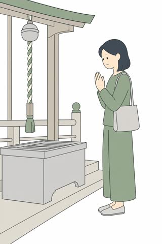 参拝する