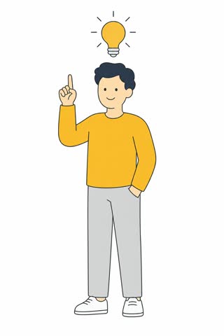 ひらめく