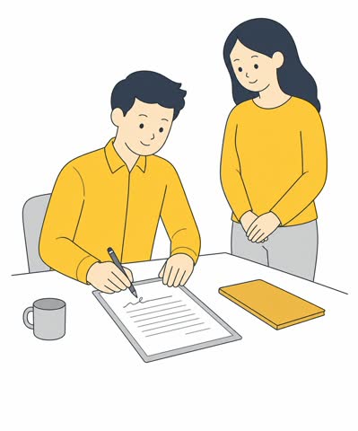 契約する