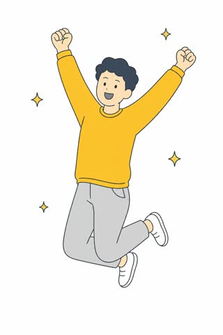 喜ぶ