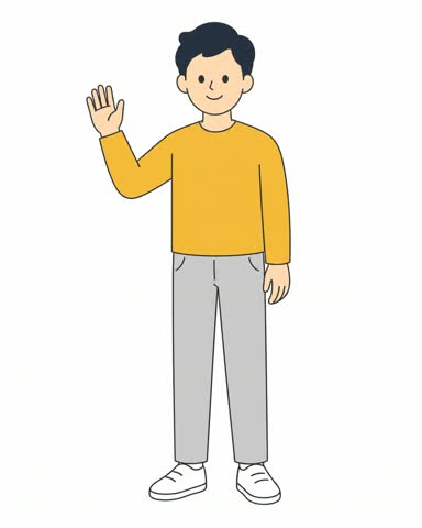 挨拶する