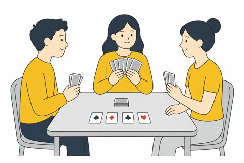 カードゲームする