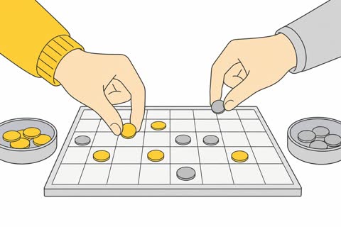 コマを置く