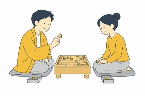 将棋を指す