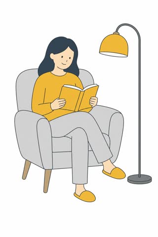 読書する