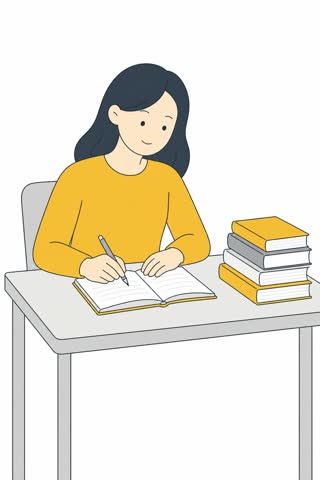 勉強する