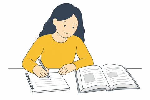 ノートをとる