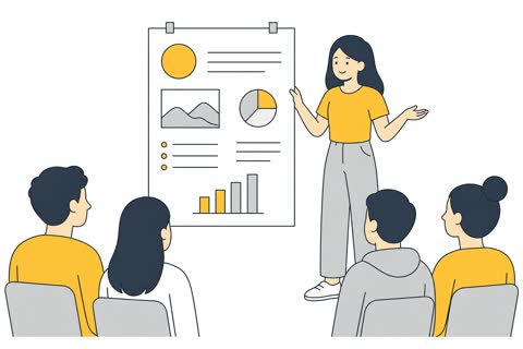 発表する（学校）