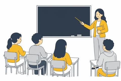 授業する