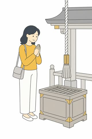 参拝する