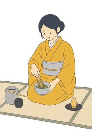 お茶を点てる